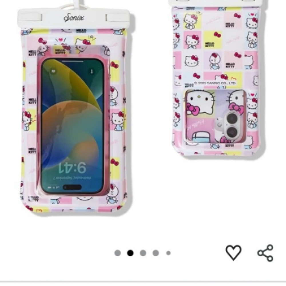 Sonix Hello Kitty Waterproof Phone Pouch - Pink and White